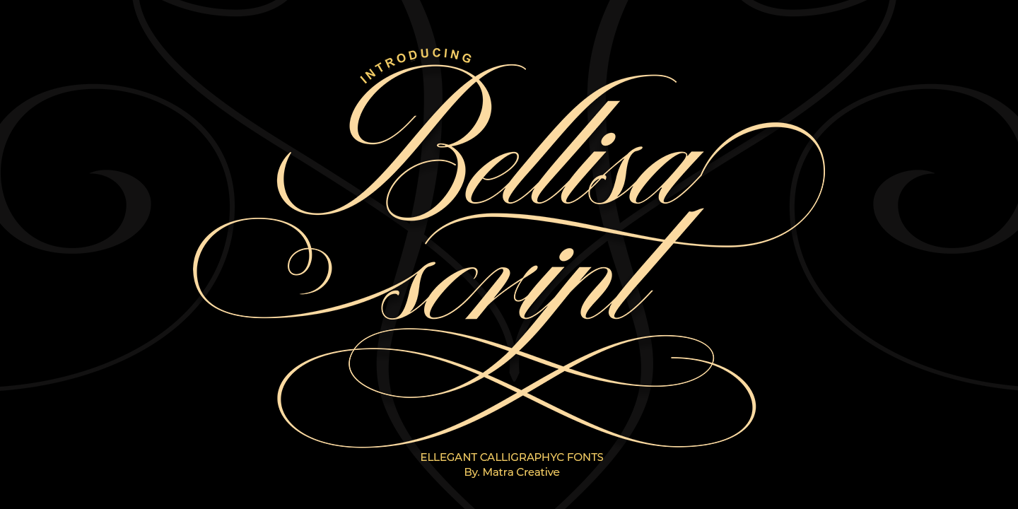 Пример шрифта Bellisa Script
